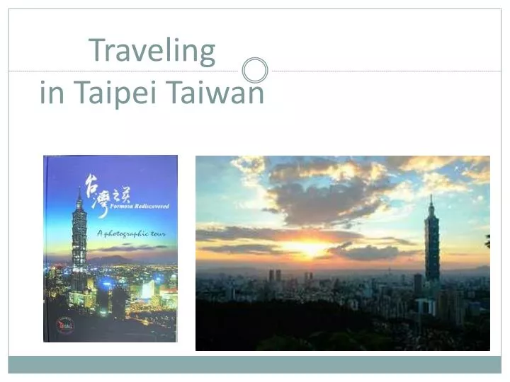 traveling in taipei taiwan
