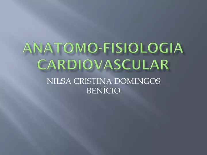 anatomo fisiologia cardiovascular