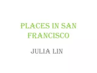 Places in San Francisco