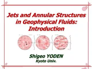 Jets and Annular Structures in Geophysical Fluids: Introduction