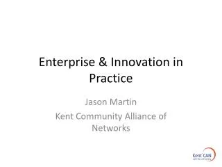 Enterprise &amp; Innovation in Practice