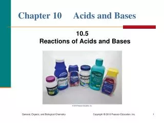 Chapter 10 Acids and Bases