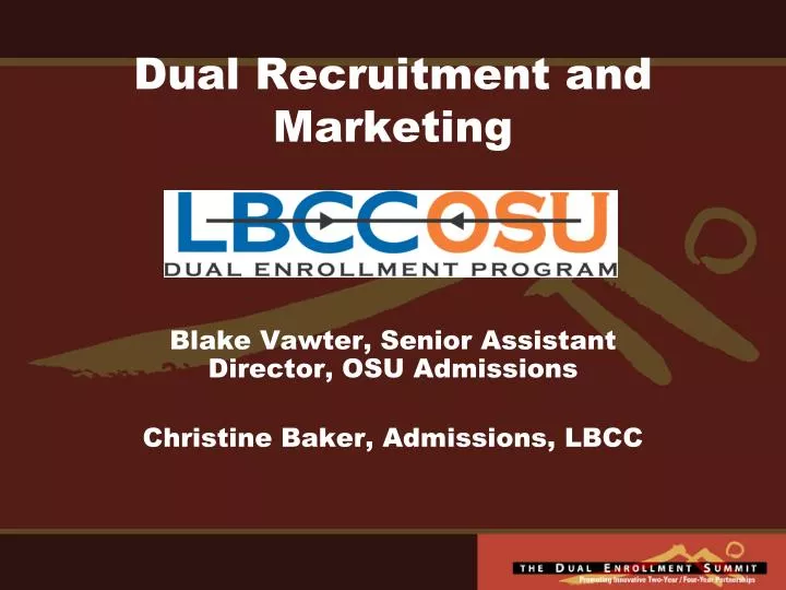 dual recruitment and marketing