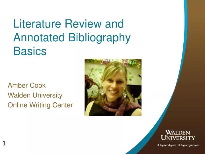 literature review and annotated bibliography basics