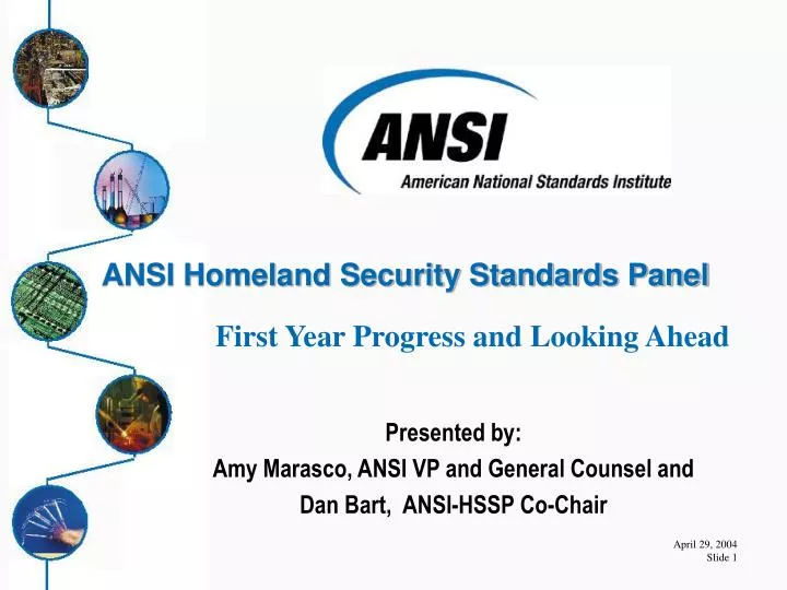 ansi homeland security standards panel