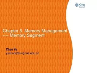 Chapter 5 Memory Management ---- Memory Segment