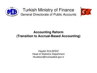 Turkish Ministry o f Finance General Directorate of Public Accounts