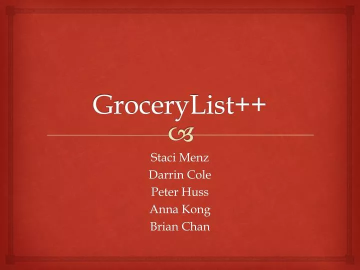 grocerylist