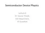 Semiconductor Device Physics - slide 1