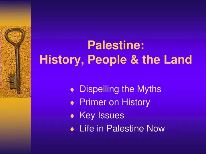 palestine history people the land