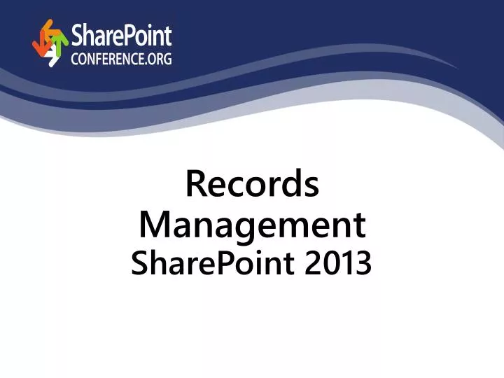 records management sharepoint 2013