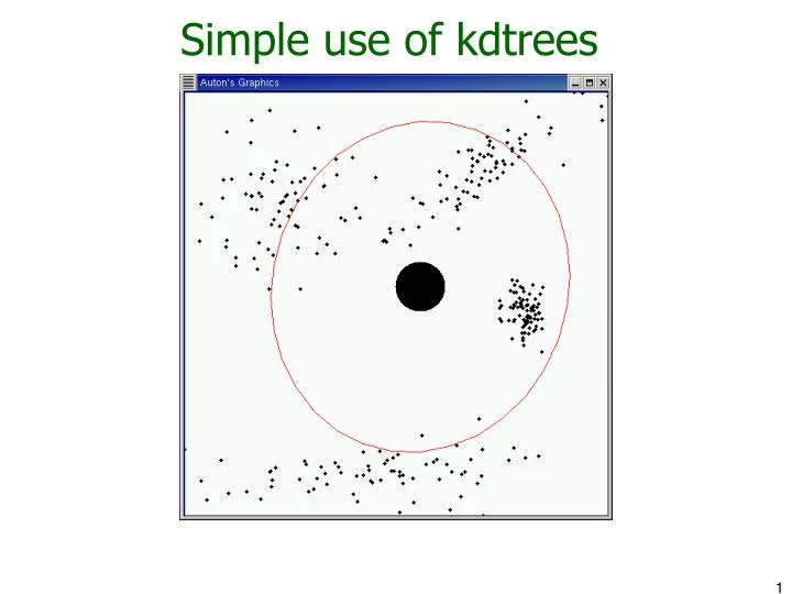 simple use of kdtrees