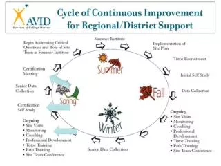 Cycle of Continuous Improvement Graphic here