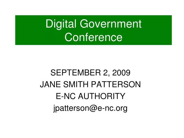 digital government conference