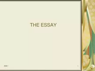 the essay