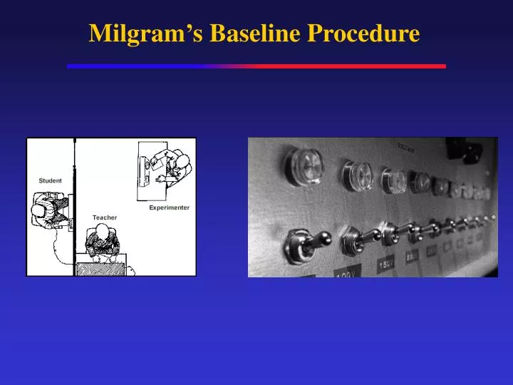 milgram s baseline procedure