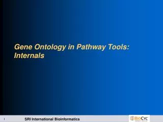 Gene Ontology in Pathway Tools: Internals