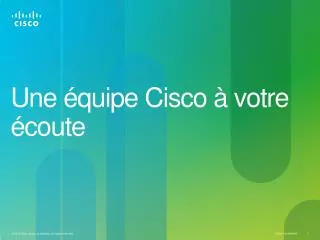 une quipe cisco votre coute