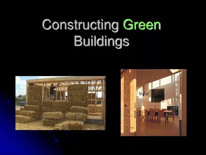 constructing green buildings