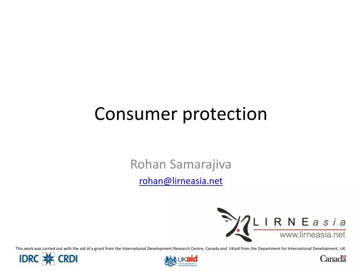 consumer protection