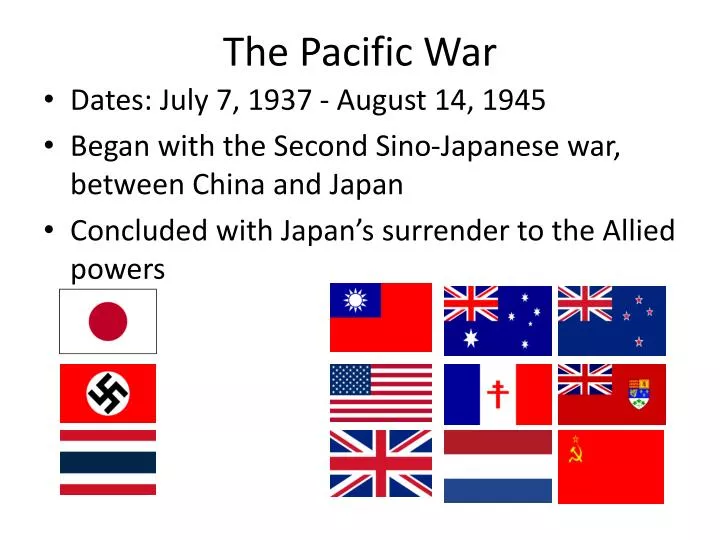 the pacific war