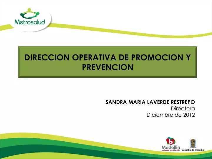 direccion operativa de promocion y prevencion
