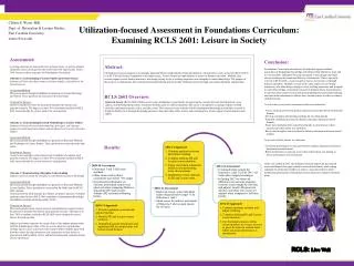 Utilization-focused Assessment in Foundations Curriculum: Examining RCLS 2601: Leisure in Society