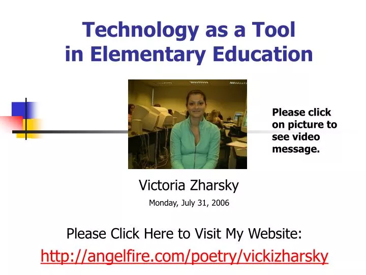 technology as a tool in elementary education