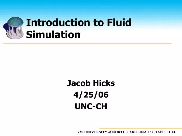introduction to fluid simulation