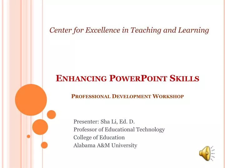 enhancing powerpoint skills professional development workshop