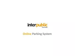 Online Parking System