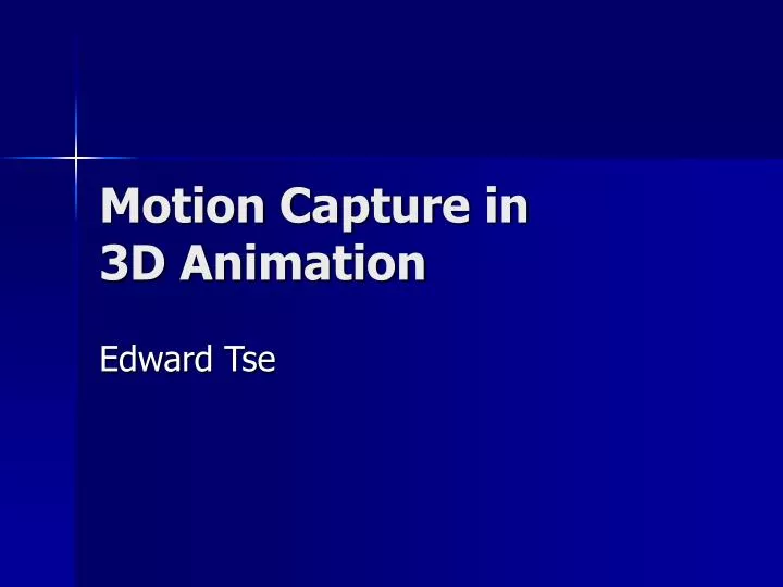 motion capture in 3d animation