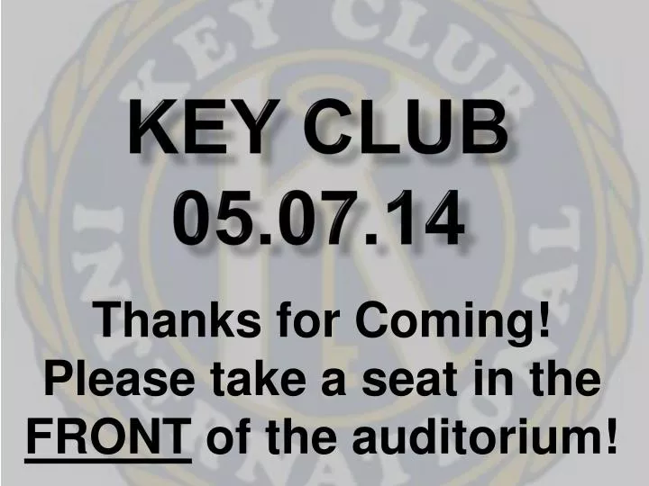 key club 05 07 14