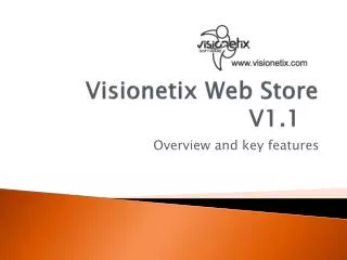 Visionetix Web Store V1.1