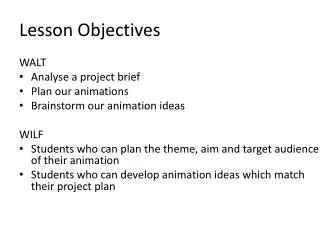 Lesson Objectives