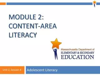 Module 2: Content-Area Literacy
