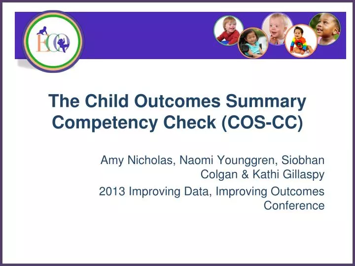 the child outcomes summary competency check cos cc