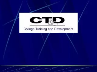 College Training and Development