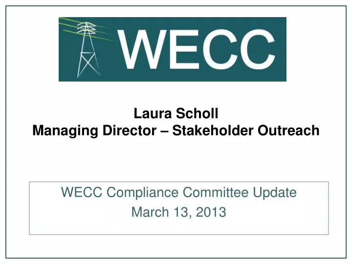 laura scholl managing director stakeholder outreach
