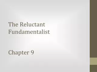 the reluctant fundamentalist