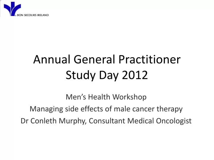 annual general practitioner study day 2012