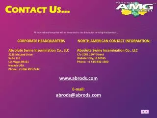 Contact Us…