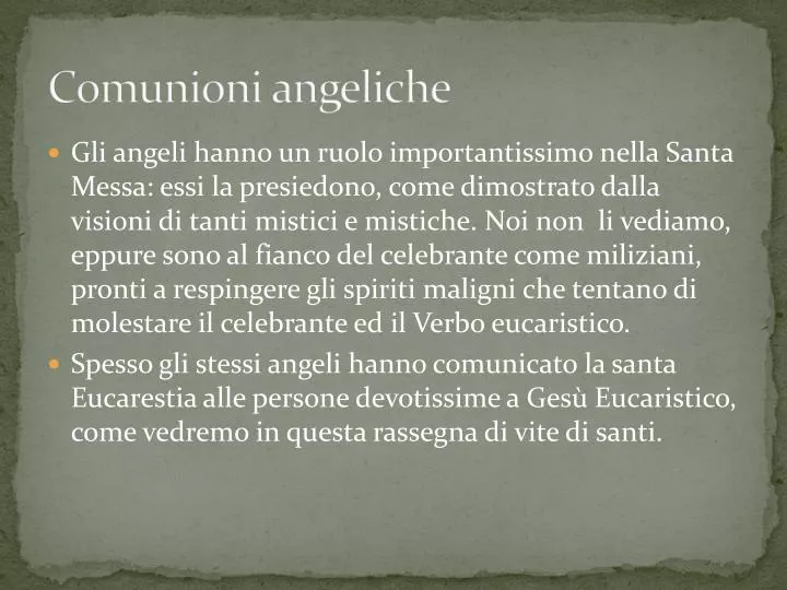 comunioni angeliche