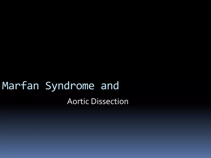 marfan syndrome and