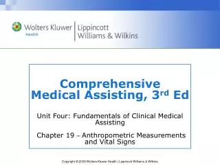 Vital Signs and Anthropometric Measurements