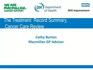 The Treatment Record Summary, Cancer Care Review