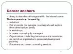 Career anchors