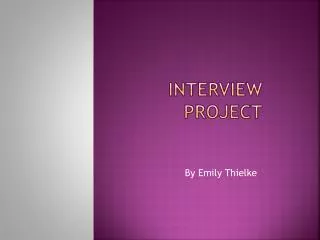 Interview Project