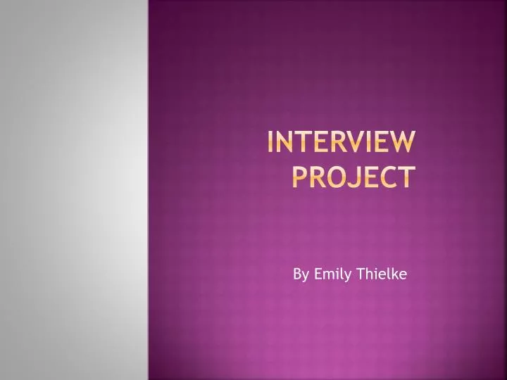 interview project