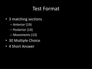 Test Format